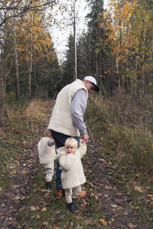 Woolen Unisex Vest - White-1