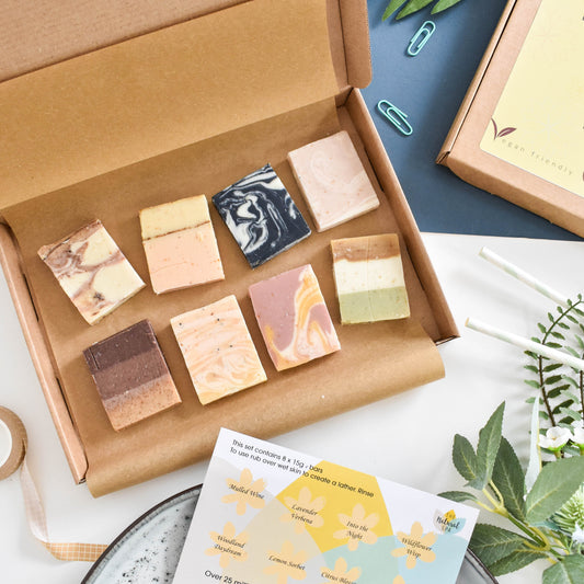 Soap Sampler Gift Set - 8 x 15g Mini Travel Soaps - Letterbox Sized gift set-1