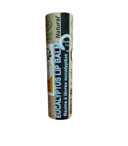 Organic Eucalyptus Lip Balm -  1 piece - 100% paper packaging-0