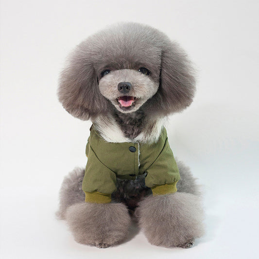 Green Trench Dog Coat by Doggy Doo Little-1