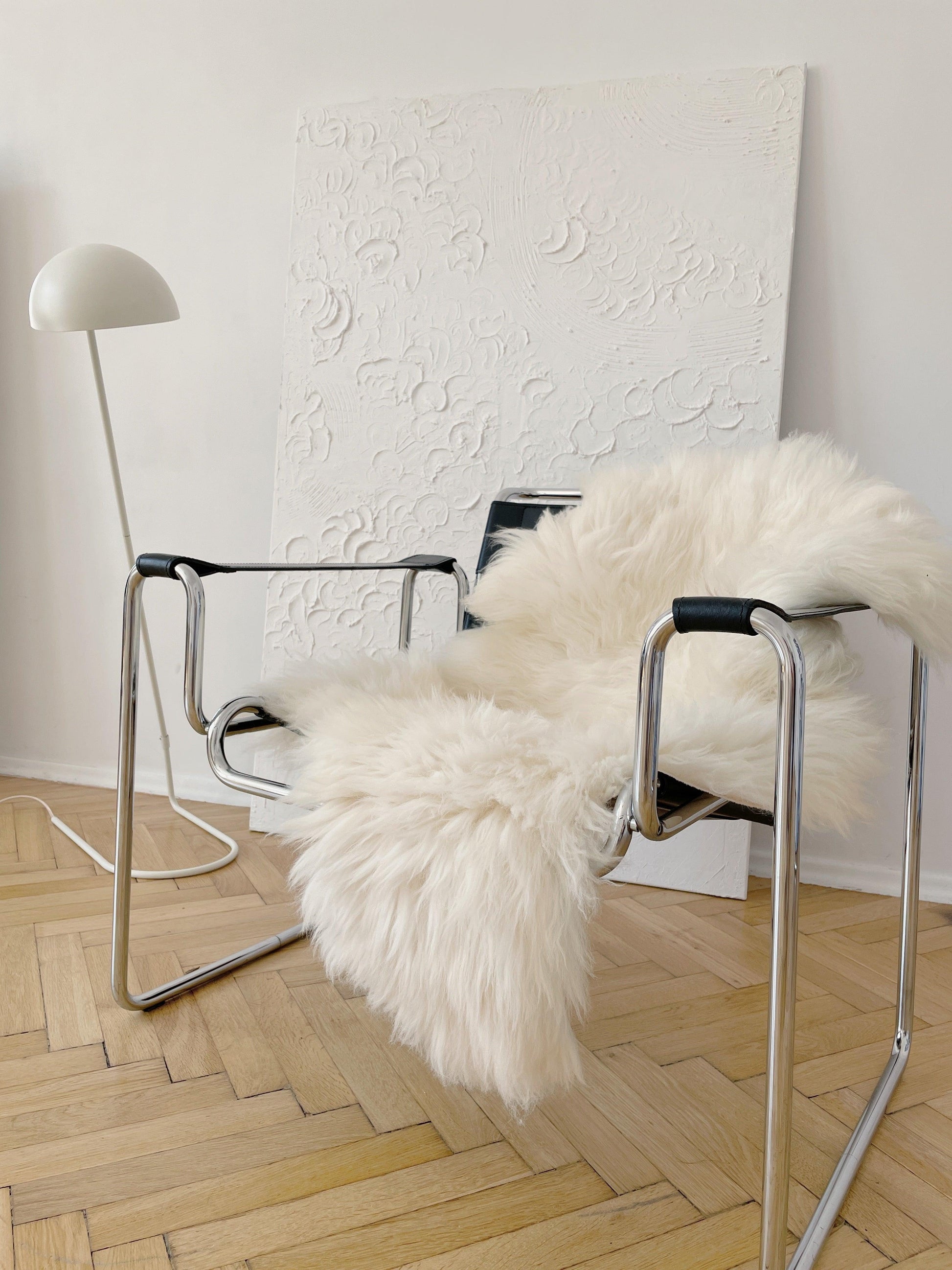 Natural Sheepskin Rug - Ivory-0