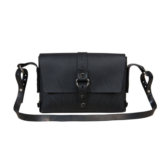 Paguro Upcycle Reina Black Vegan Handbag - Eco Friendly-0
